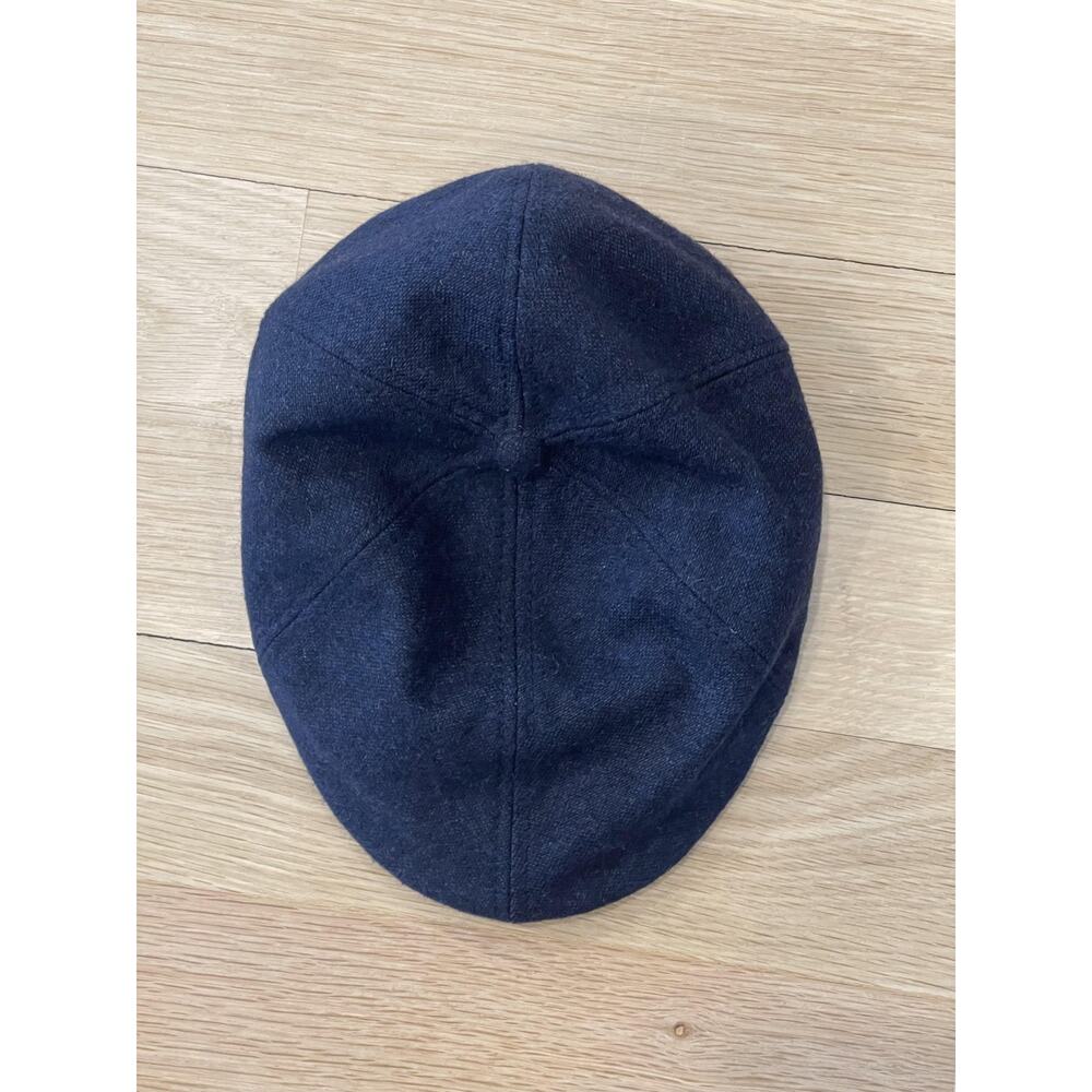New Era Hat Cap Newsboy Mens One Size Blue Wool Felt Lined Solid Casual Fall - Picture 6 of 11
